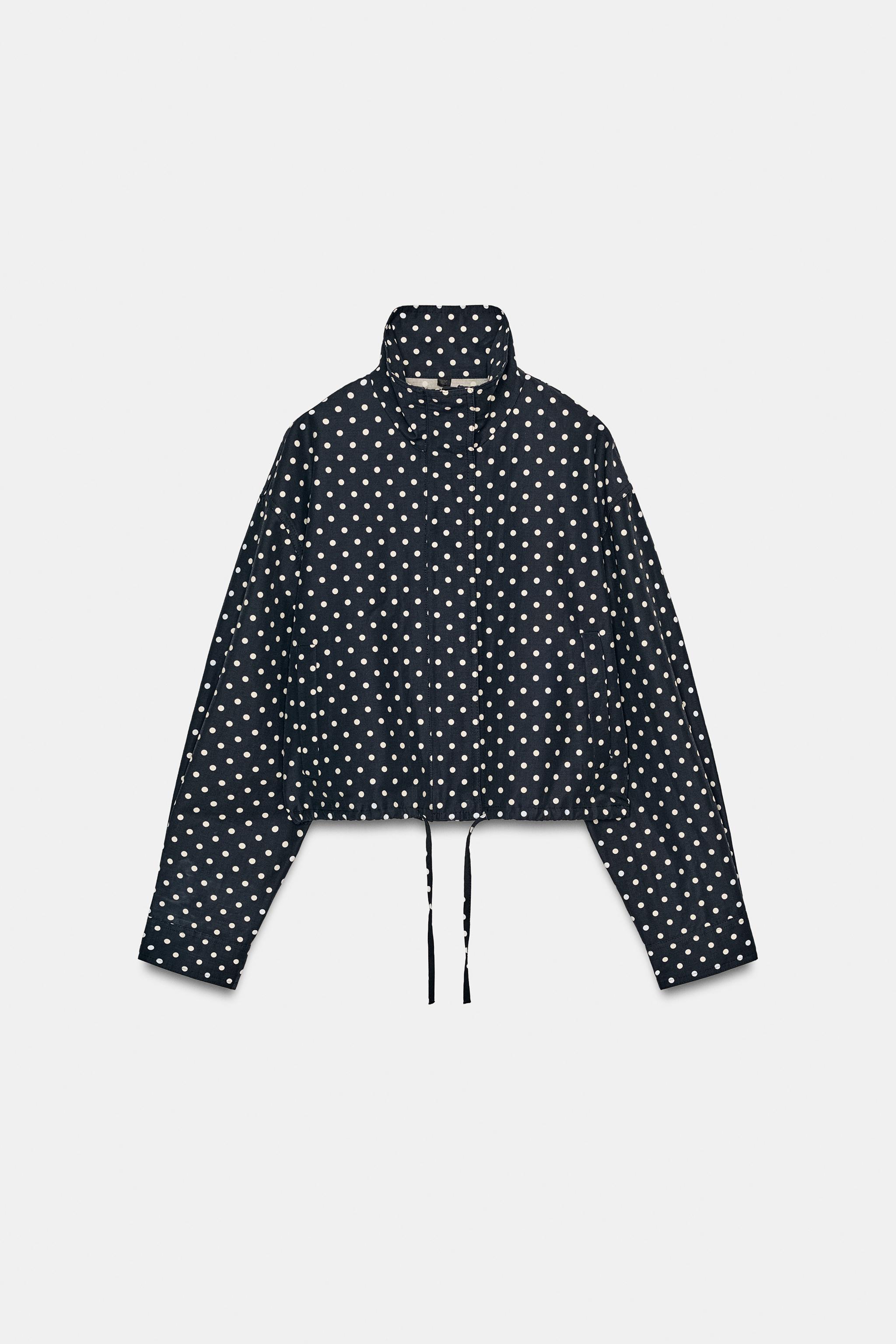 VESTE MATELASSÉE À POIS